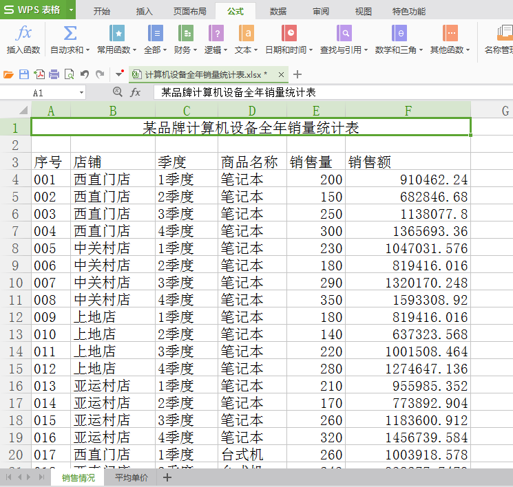 不加班神器—数据透视表的使用方法和操作步